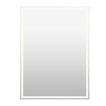Pax Rectangular Frameless Anti-Fog Aluminum Front/Back-lit Tri-color LED Bathroom Vanity Mirror with Smart Touch Control